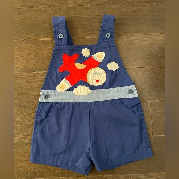 Vintage Popsicle baby shortalls overalls shorts size 24 months - Picture 1 of 4
